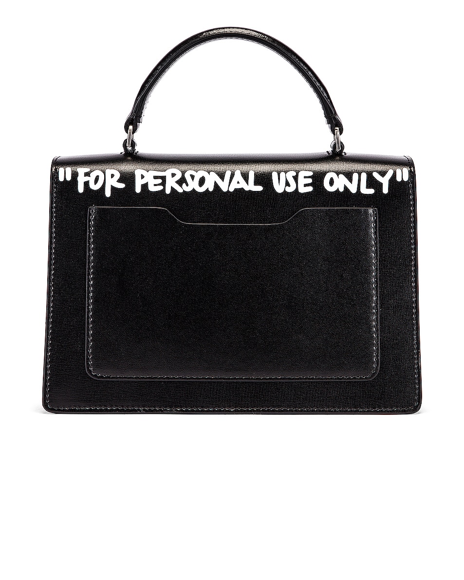 OFFWHITE Jitney 1.4 Cash Inside Bag in Black & White FWRD