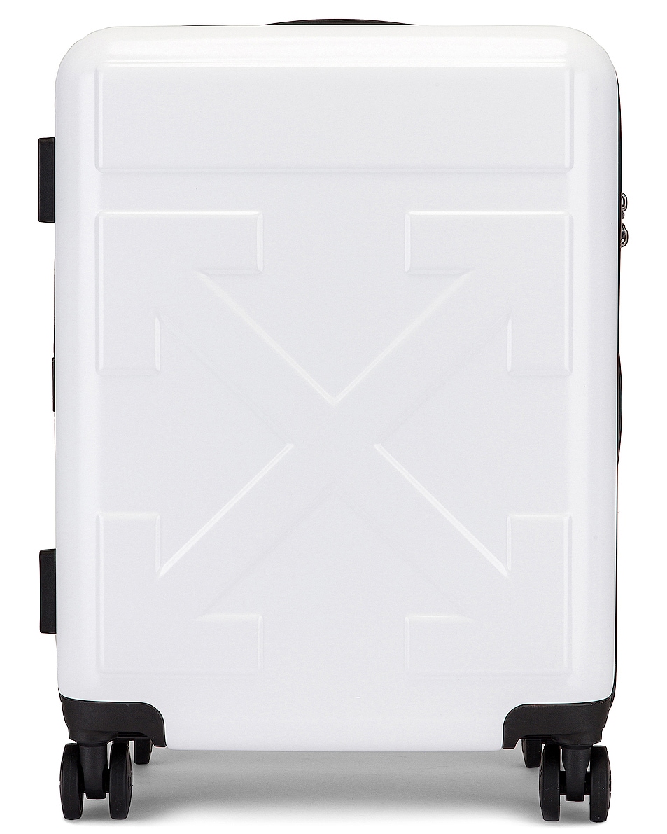 Image 1 of OFF-WHITE Arrow Trolley Luggage in White