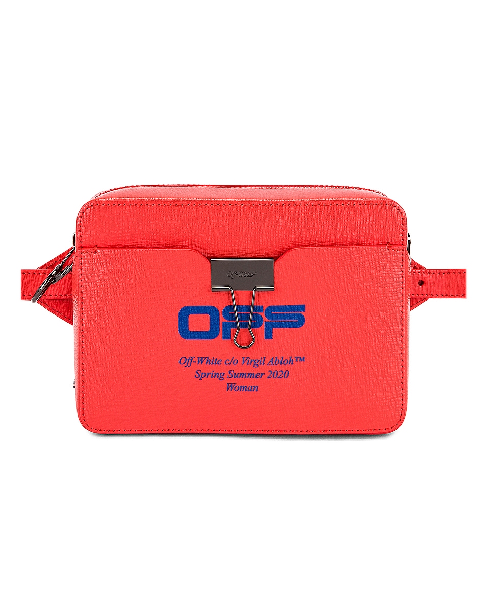 Image 1 of OFF-WHITE Camera Bag in Coral Red