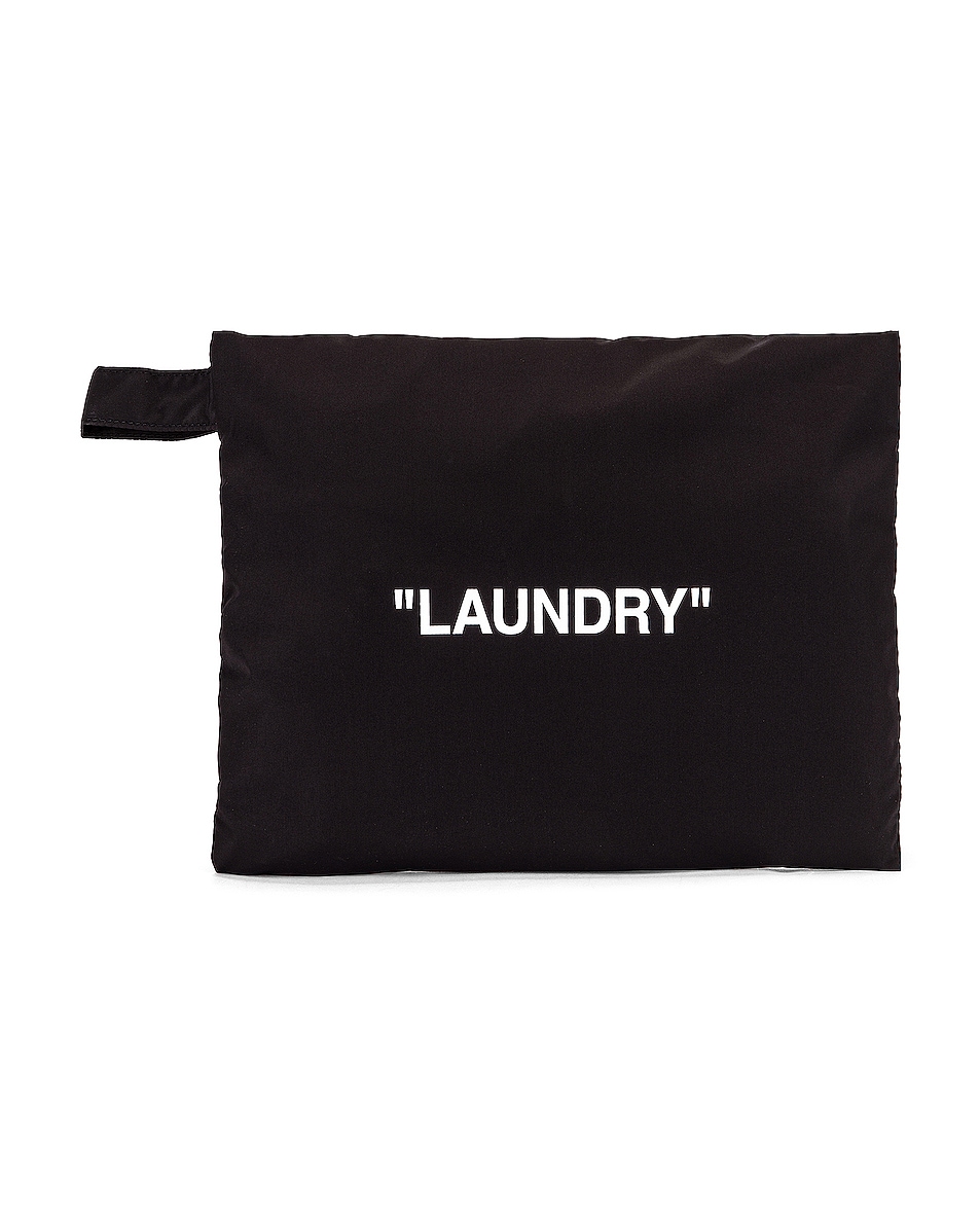 Image 1 of OFF-WHITE Laundry Pouch Bag in Black