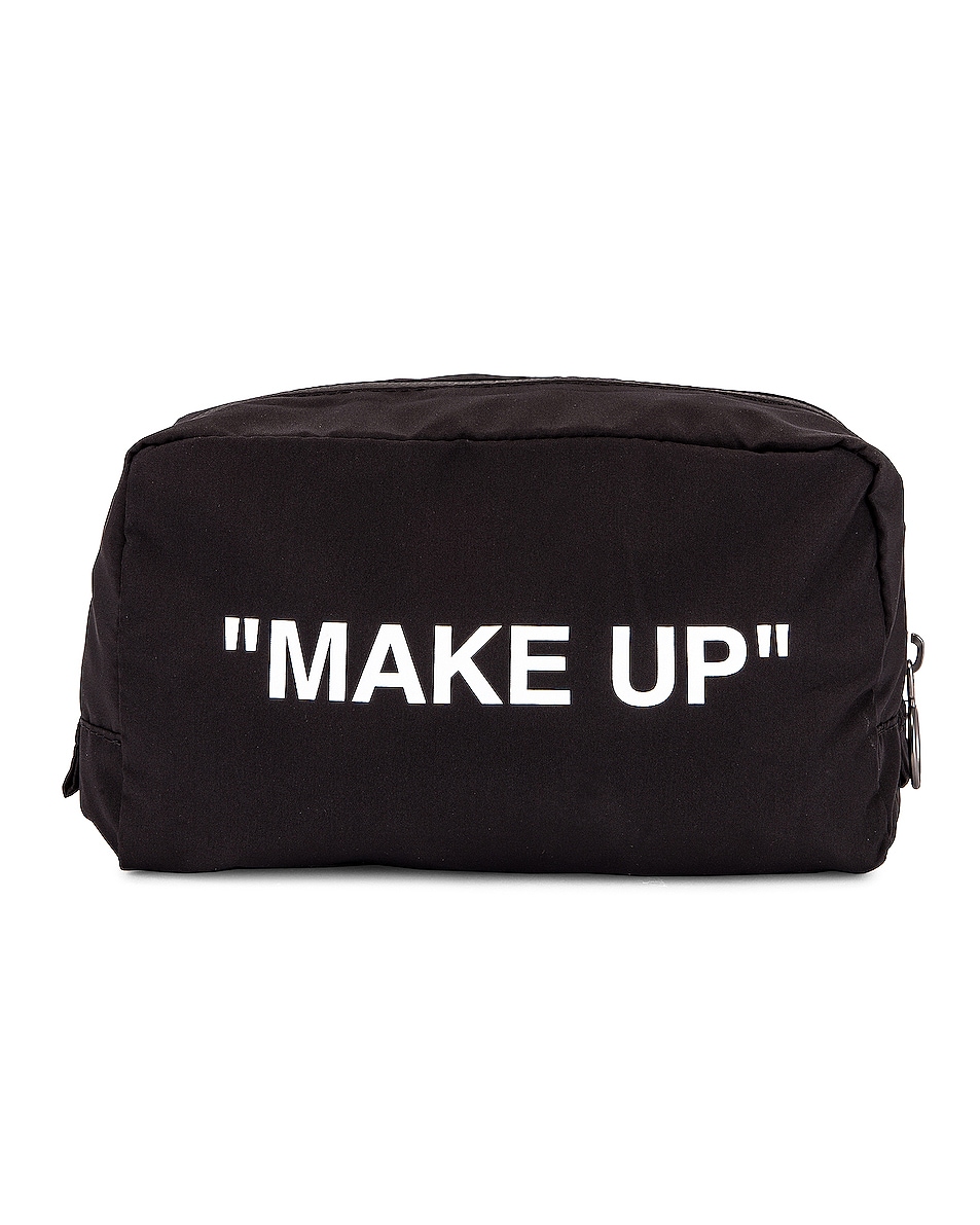 Image 1 of OFF-WHITE Make up Pouch Bag in Black