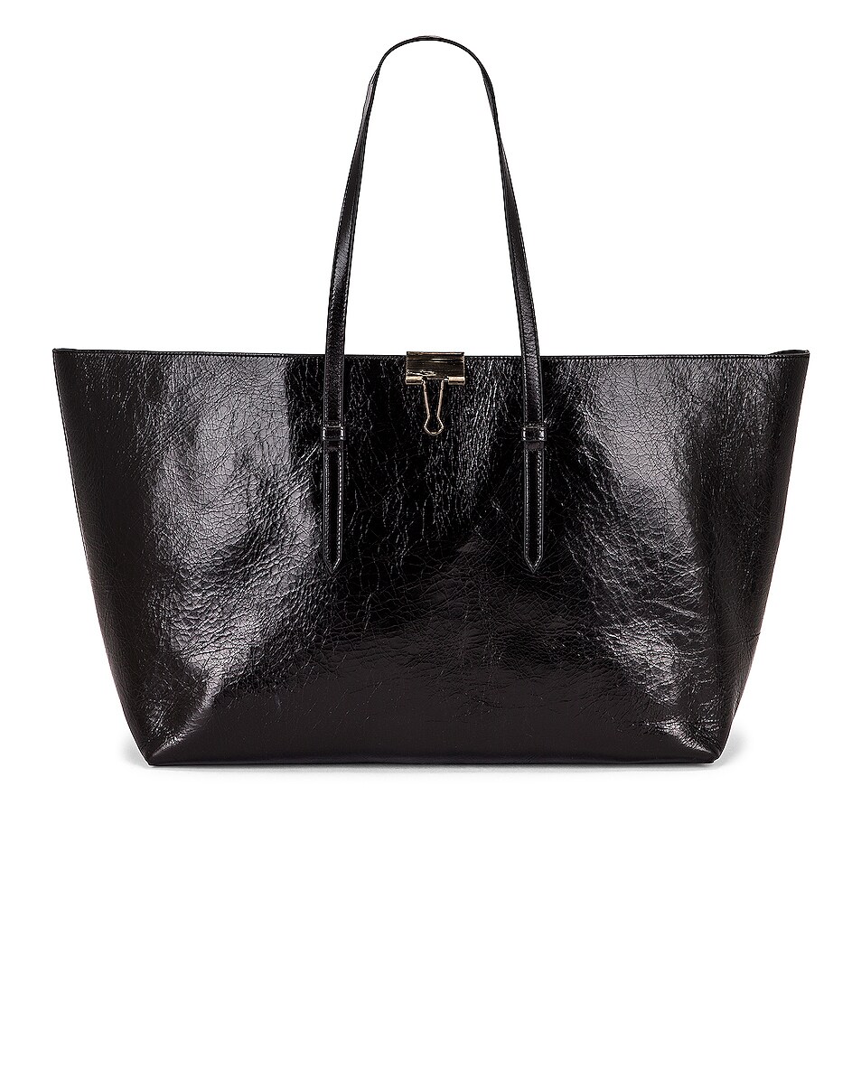 Image 1 of OFF-WHITE Binder Shopper Bag in Black