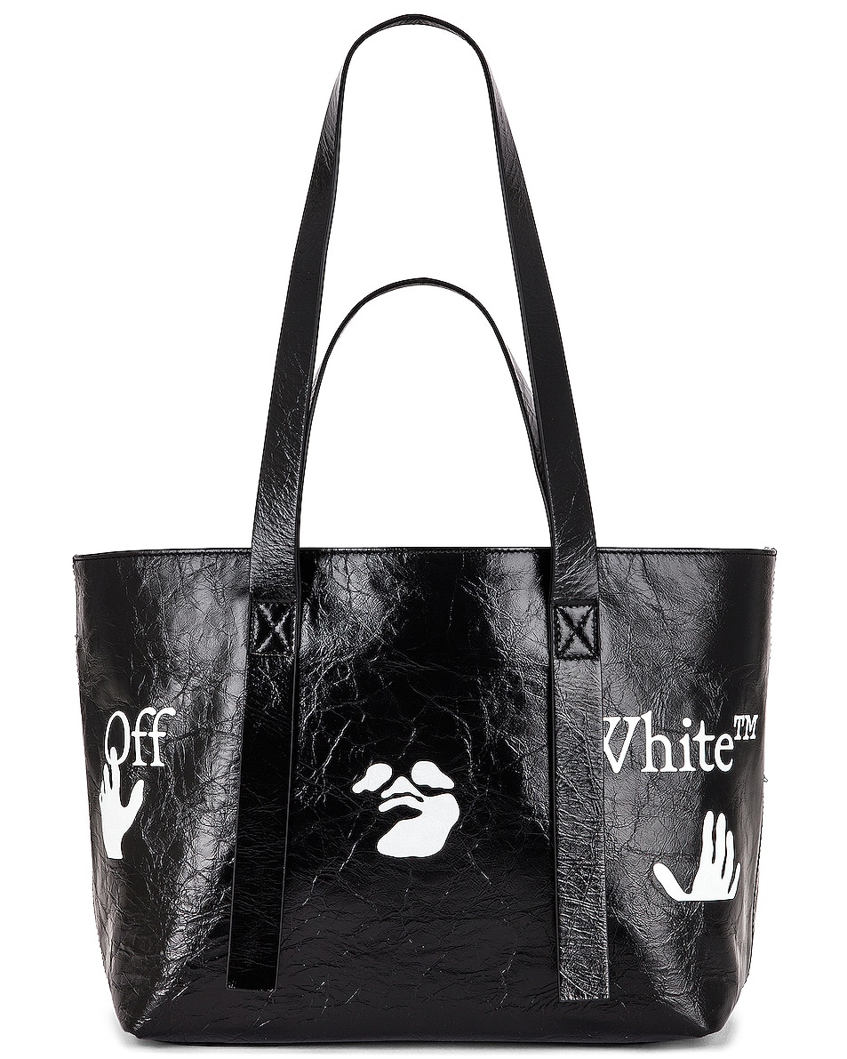 Image 1 of OFF-WHITE Commercial Tote Bag in Black & White