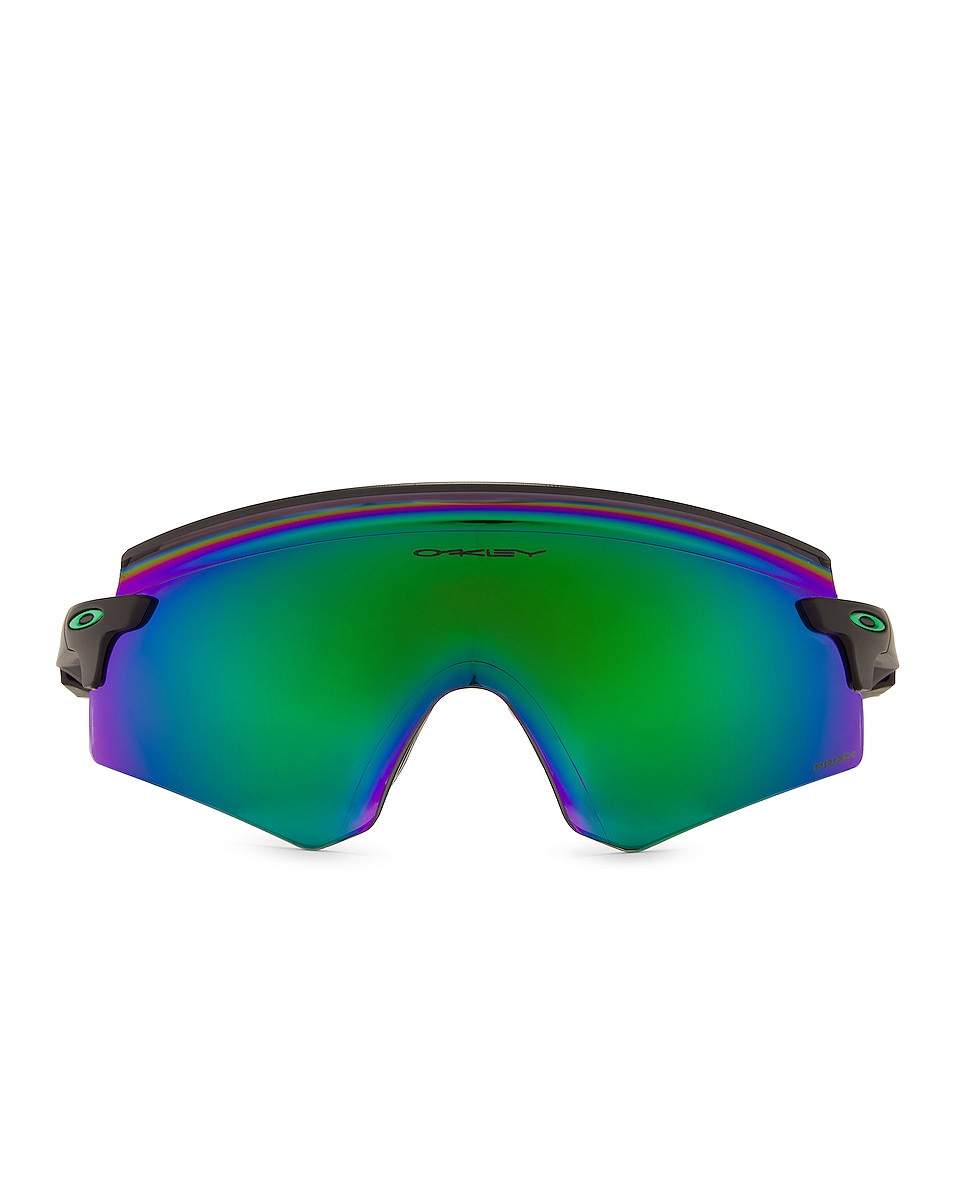 Image 1 of Oakley Encoder Sunglasses in Black & Green