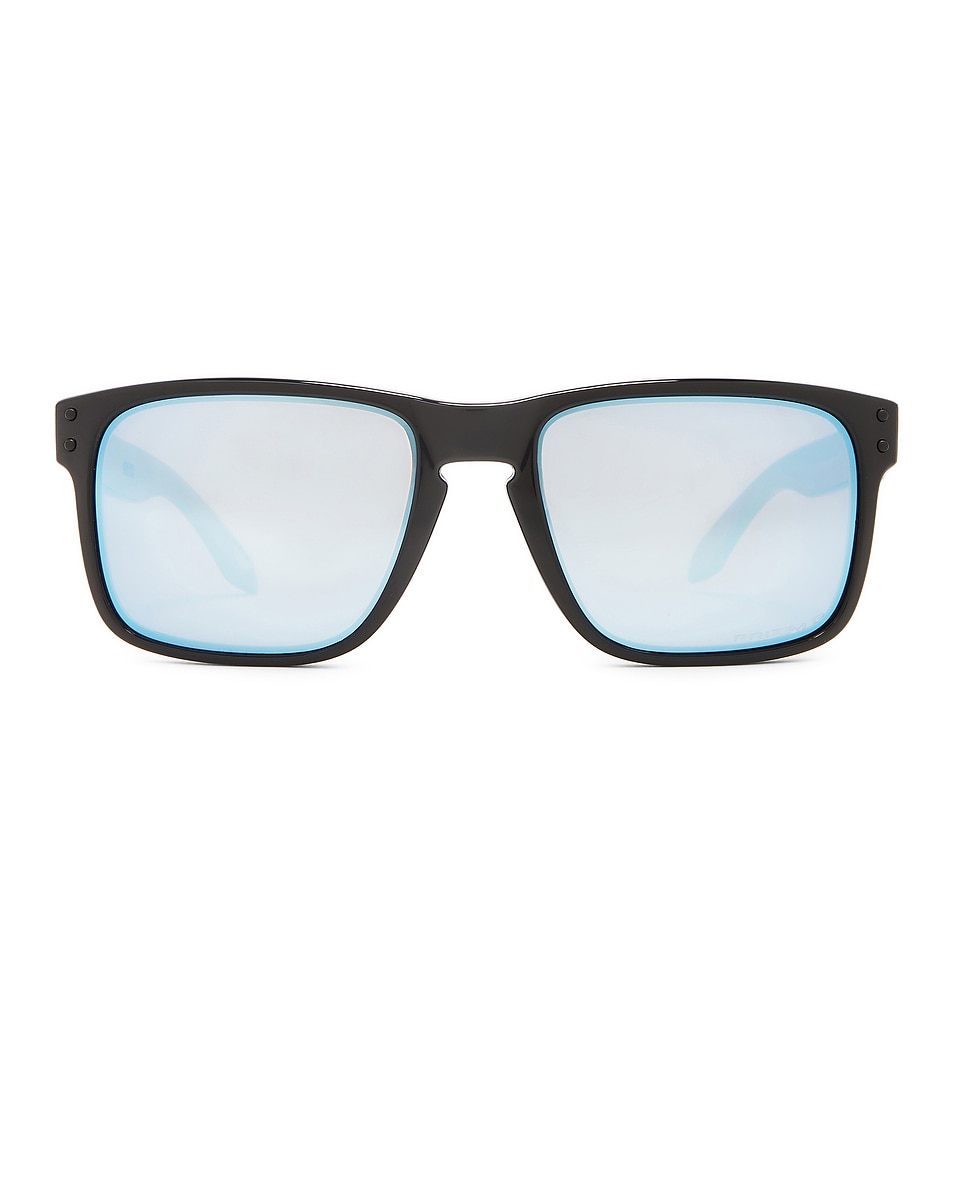 Image 1 of Oakley Holbrook Rectangle Sunglasses in Polished Black