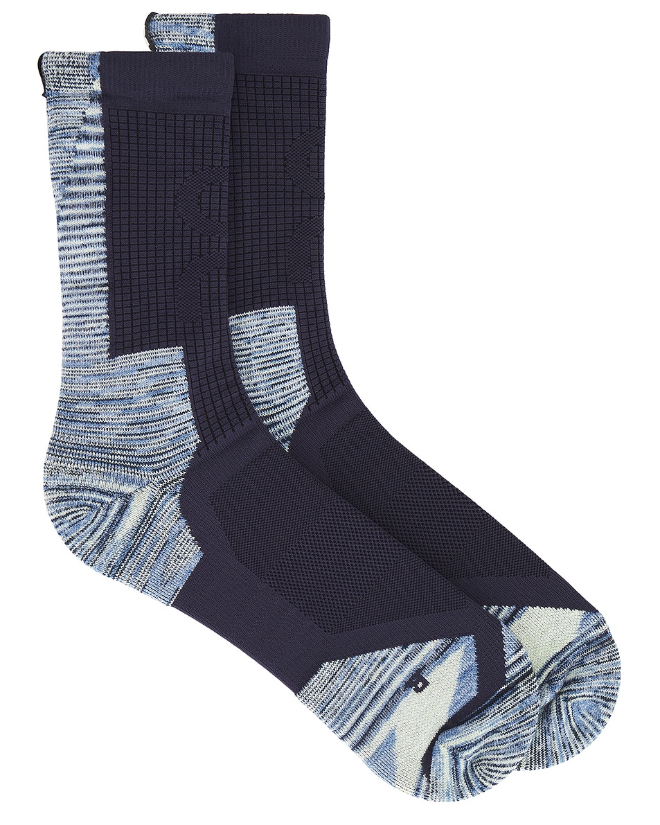 Image 1 of On Explorer Merino Sock in Midnight & Cobalt
