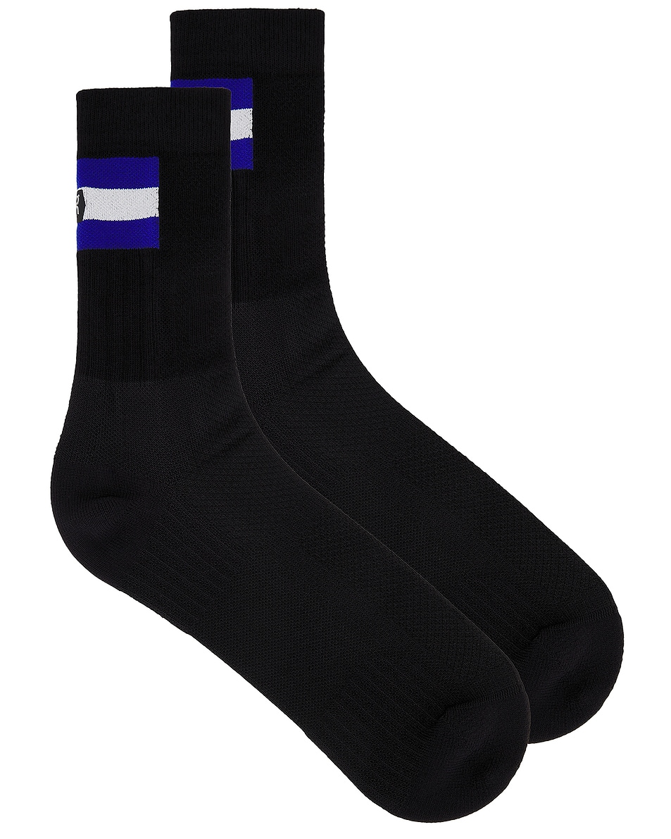 Image 1 of On Tennis Sock in Black & Indigo