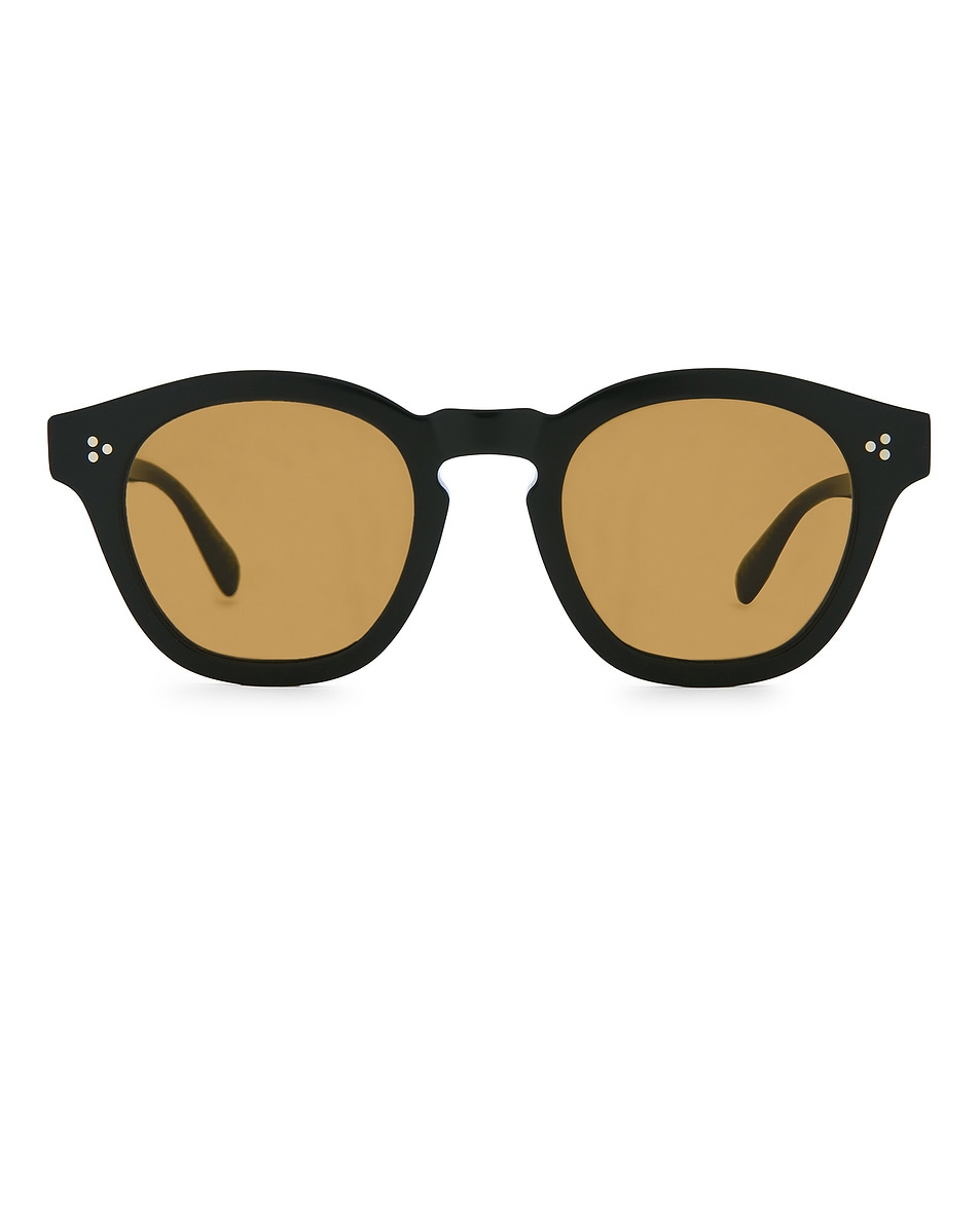Image 1 of Oliver Peoples Boudreau L.A Sunglasses in Black & Cognac