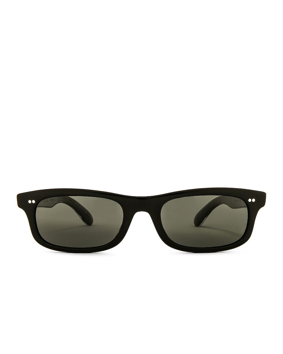 Oliver Peoples x Fai Khadra Sunglasses in Black & Midnight Express | FWRD