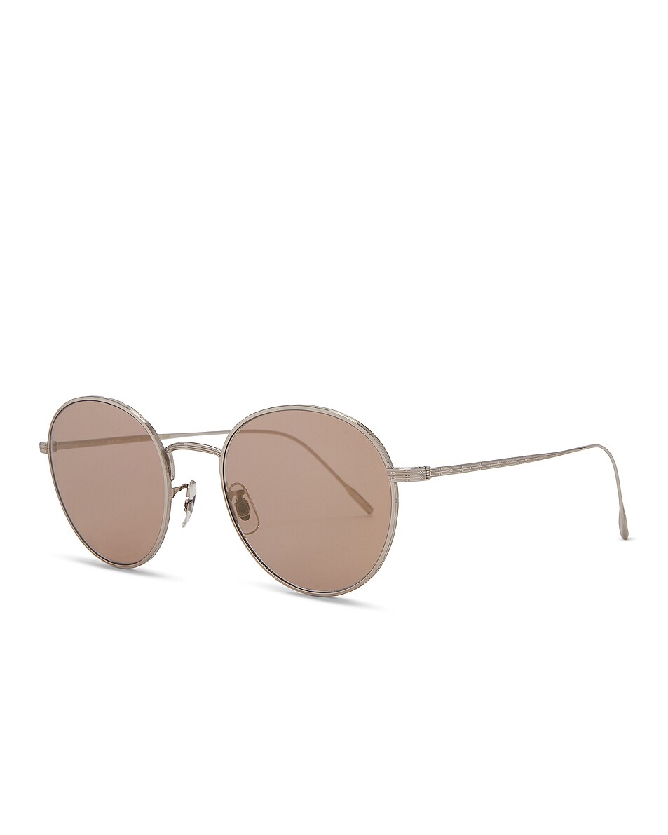 Oliver Peoples Altair Sunglasses in Silver & Chrome Taupe | FWRD