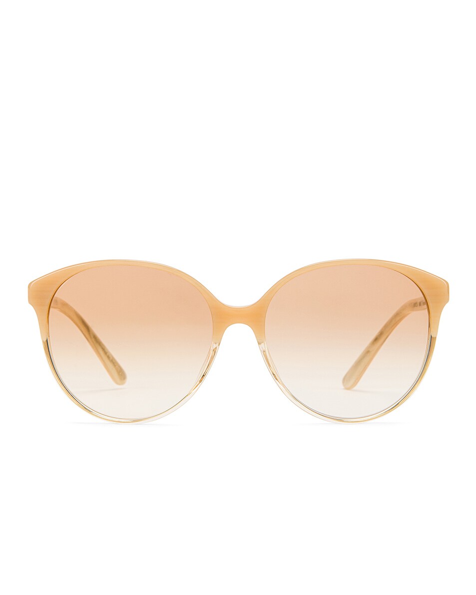 Image 1 of Oliver Peoples x THE ROW Brooktree Sunglasses in Beige Off White & Nude Gradient
