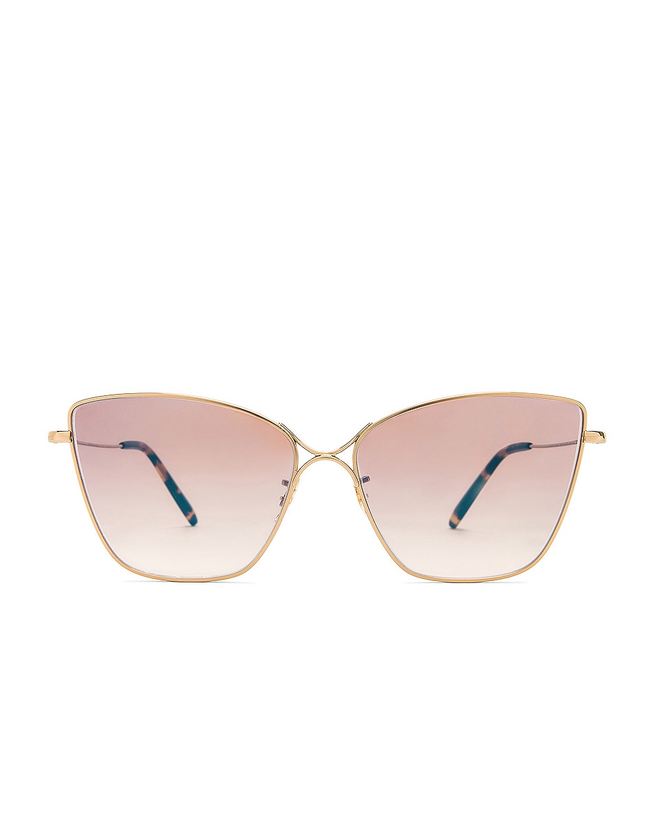 Image 1 of Oliver Peoples Marlyse Sunglasses in Gold & Soft Tan Gradient
