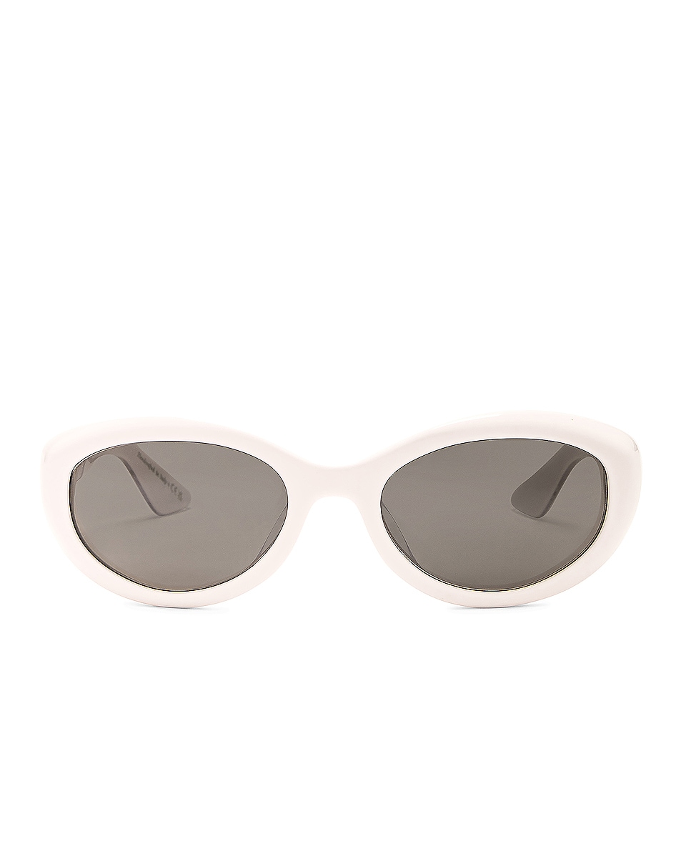 Image 1 of Oliver Peoples X Khaite Oval Sunglasses in White