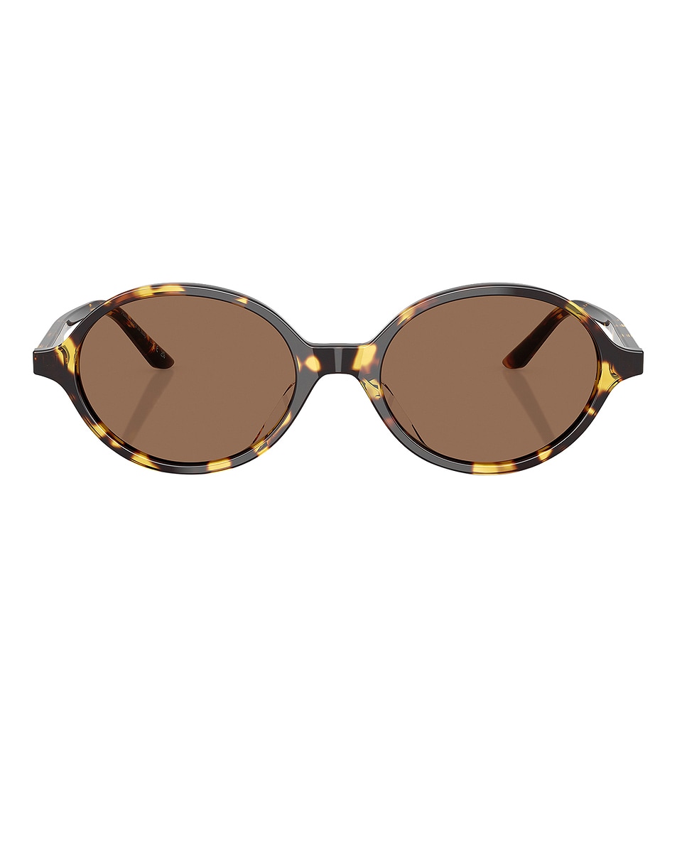 Image 1 of Oliver Peoples X Khaite 2000c Sunglasses in Tan & Black