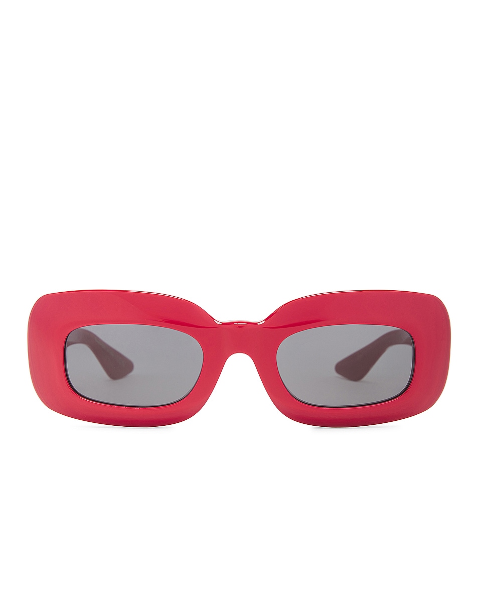 Image 1 of Oliver Peoples X Khaite 1966c Rectangle Sunglasses in Red