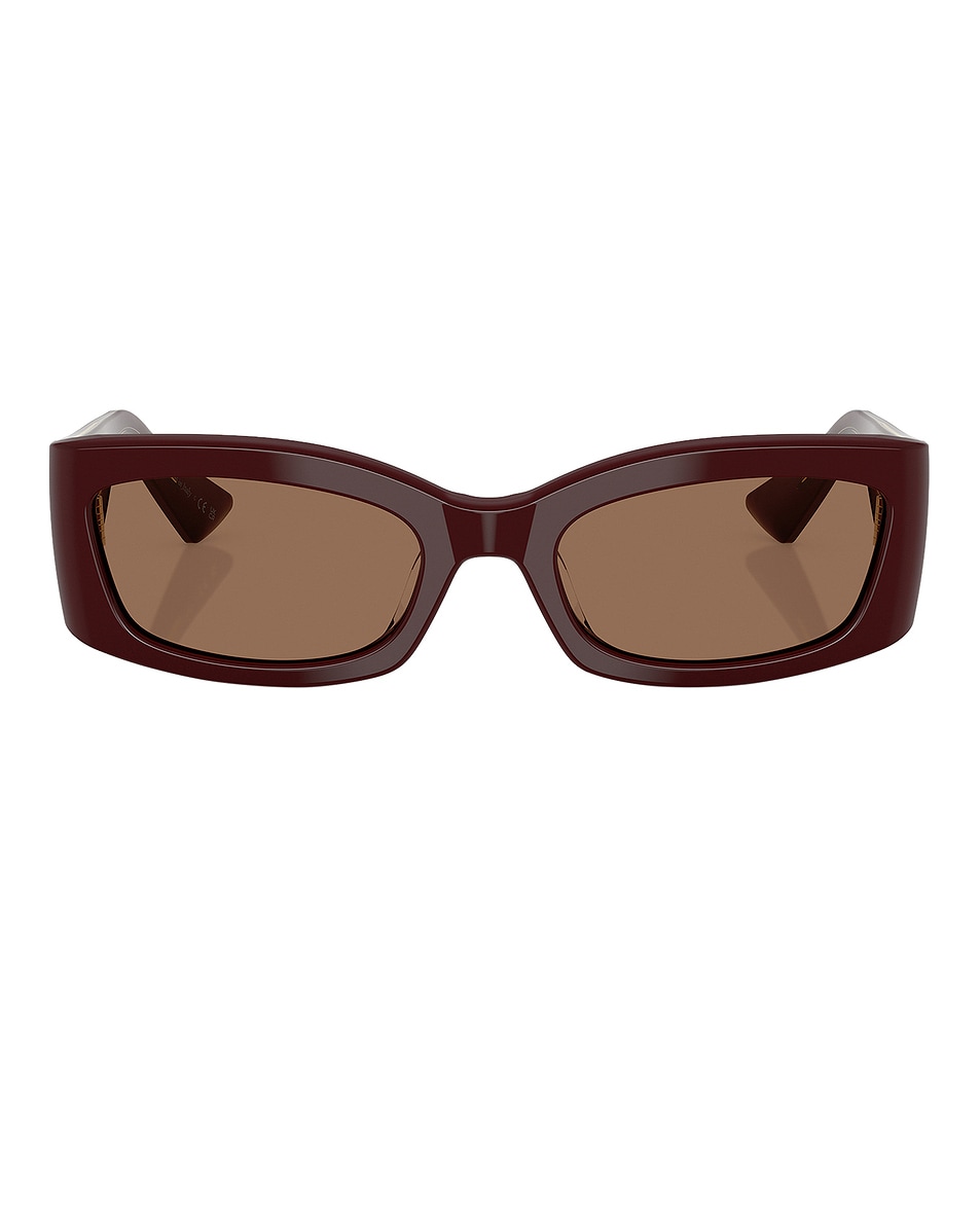 Image 1 of Oliver Peoples X Khaite 1993c Sunglasses in Burgundy