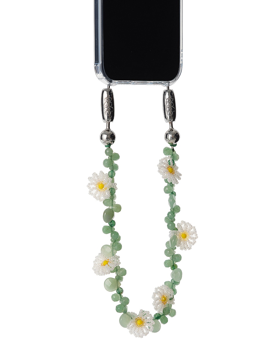 Image 1 of Ossa For FWRD Daisy Gemstone Wristlet in Daisy