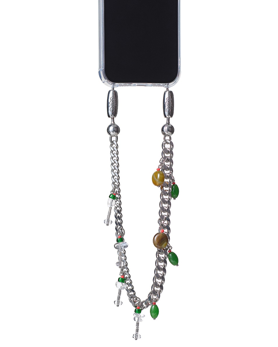Image 1 of Ossa for FWRD Curb Chain Martini Wristlet in Rhodium