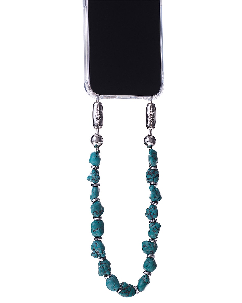 Image 1 of Ossa Linked Gemstone Wristlet in Turquoise