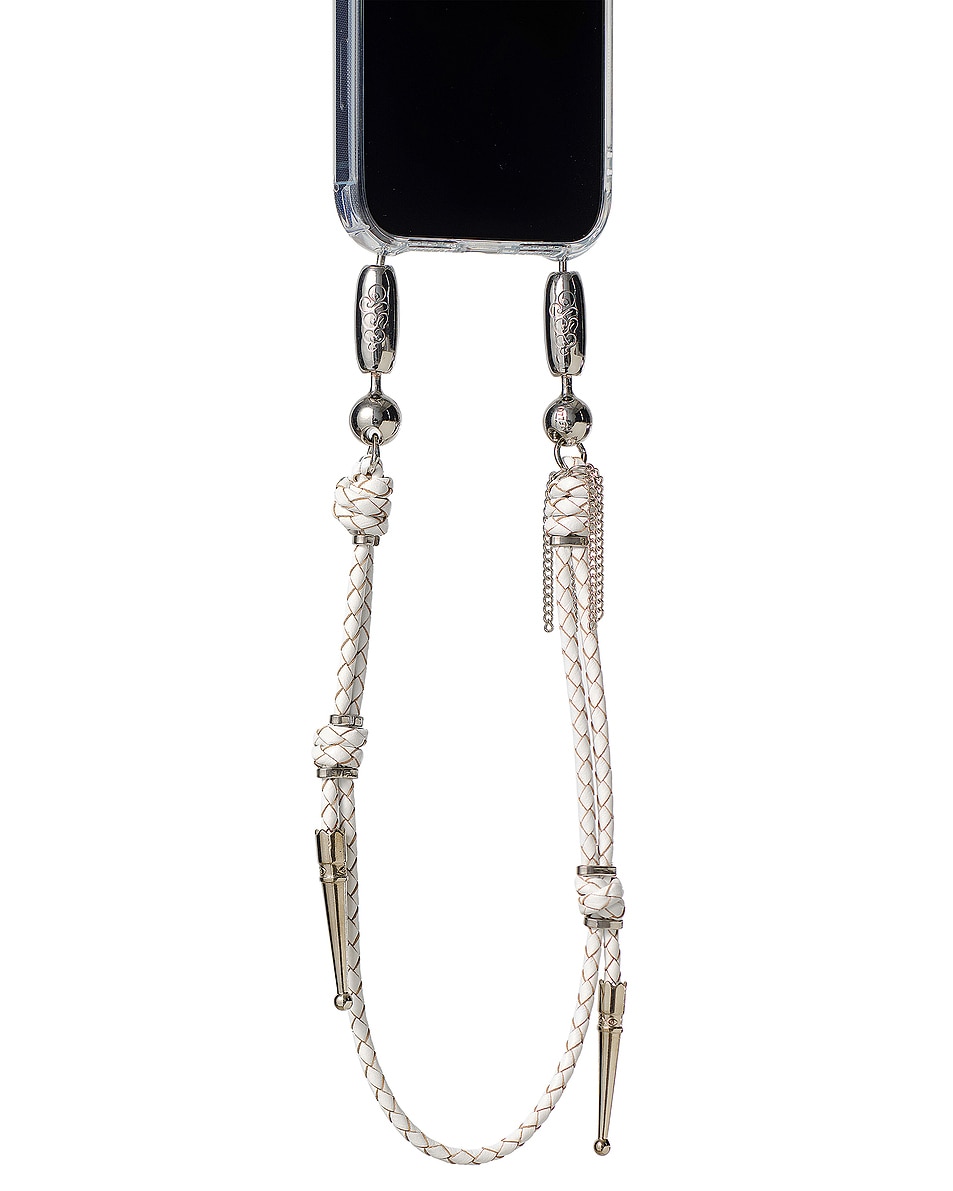Image 1 of Ossa Leather Bolo Wristlet in White