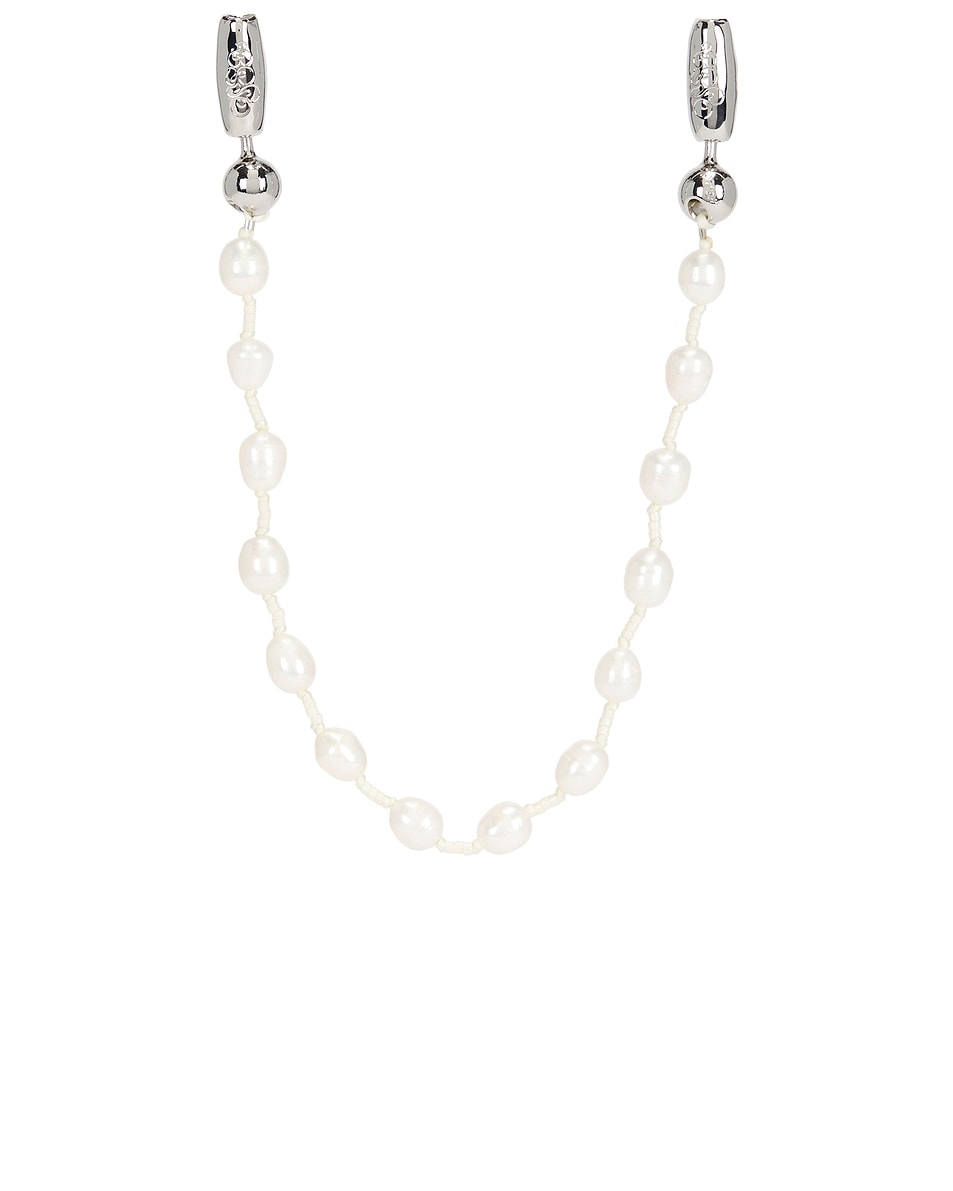 Image 1 of Ossa Pearl Wristlet in Pearl & Ivory