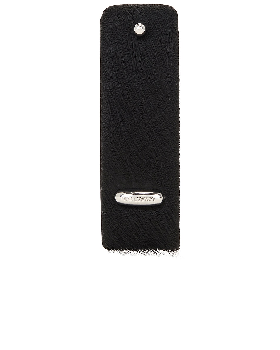 Image 1 of Our Legacy Pierced Key Holder in Black Hair On Hide