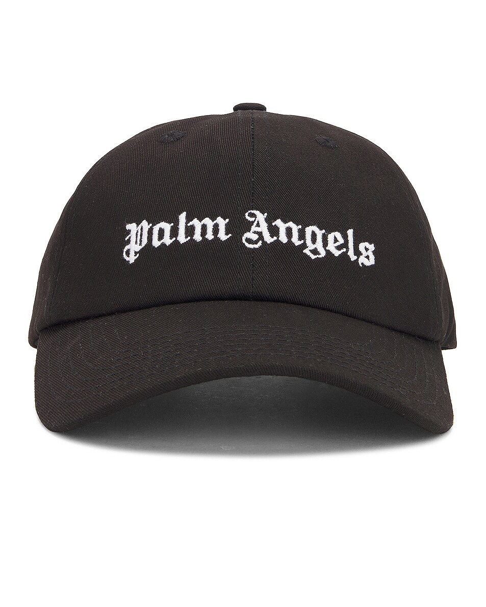 Image 1 of Palm Angels Classic Logo Cap in Black & White