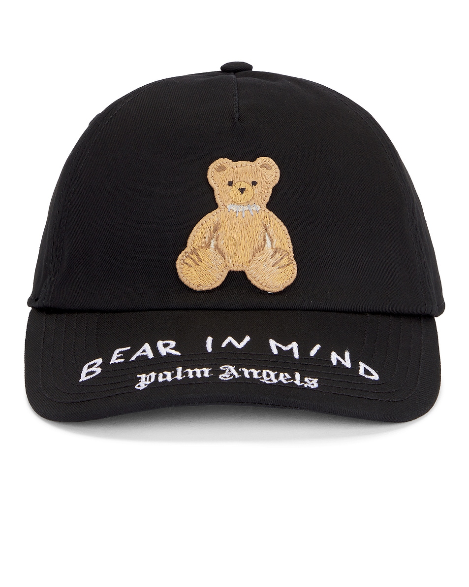 Image 1 of Palm Angels Bear in Mind Cap in Black