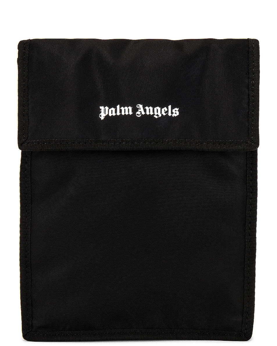 Image 1 of Palm Angels Essential Pocket Bag in Black in Black & White