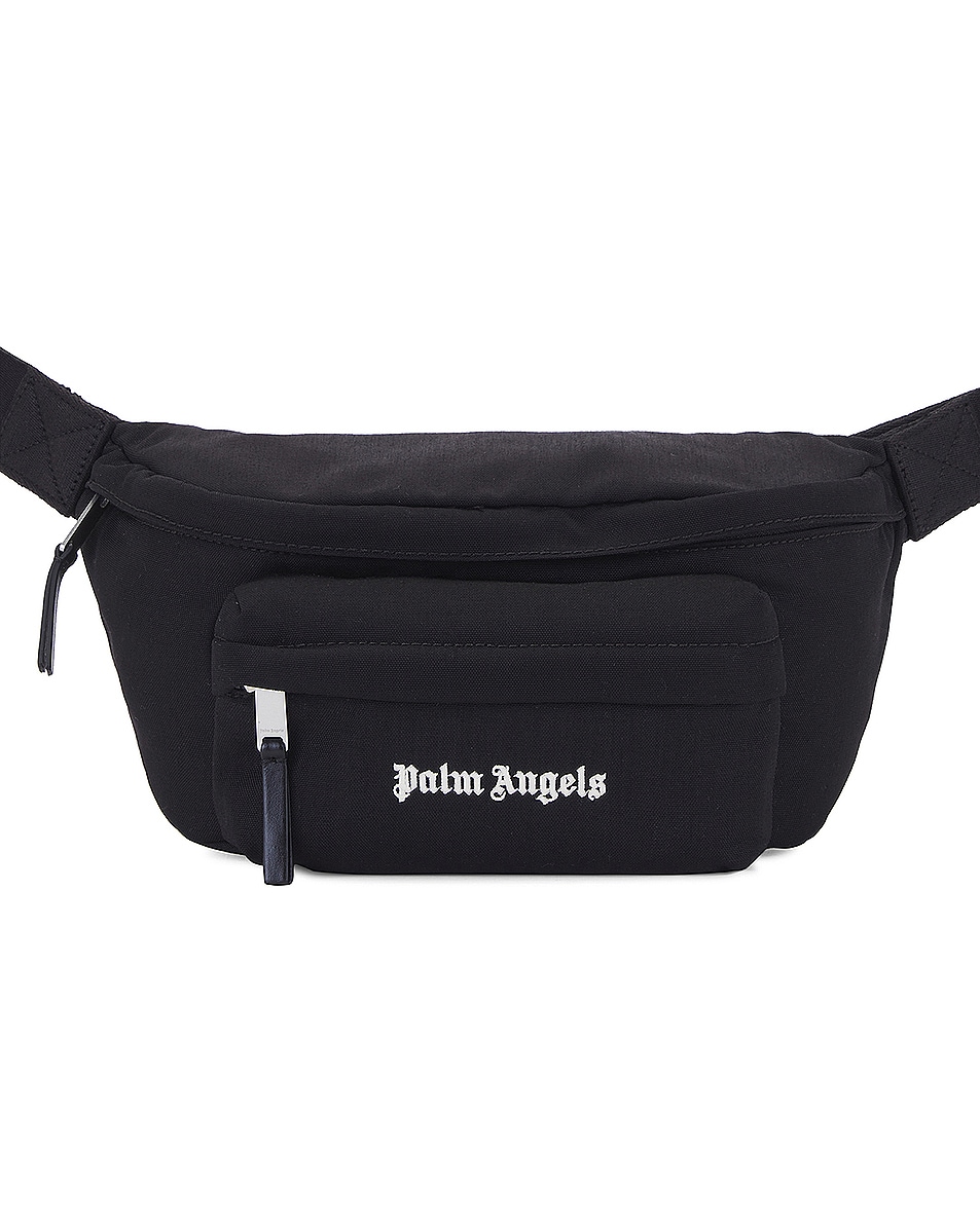 Image 1 of Palm Angels Cordura Logo Fannypack in Black & White