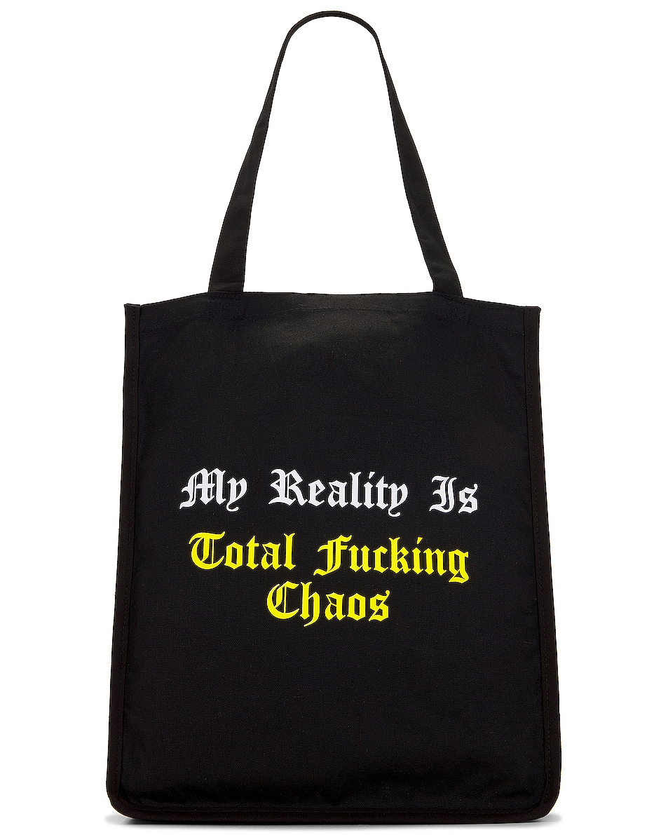 Image 1 of Pleasures Reality Tote Bag in Black