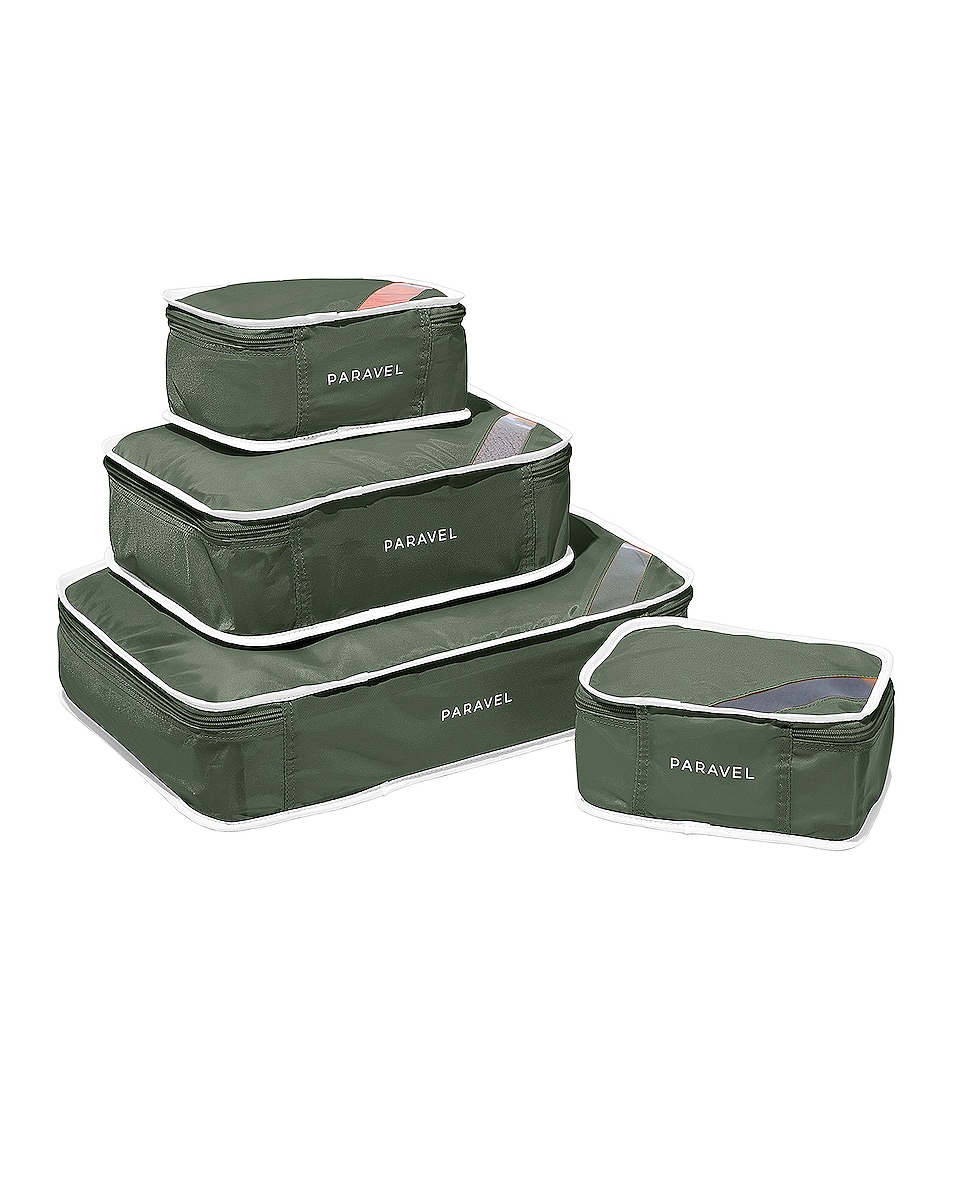 Image 1 of Paravel Packing Cube Quad in Safari Green
