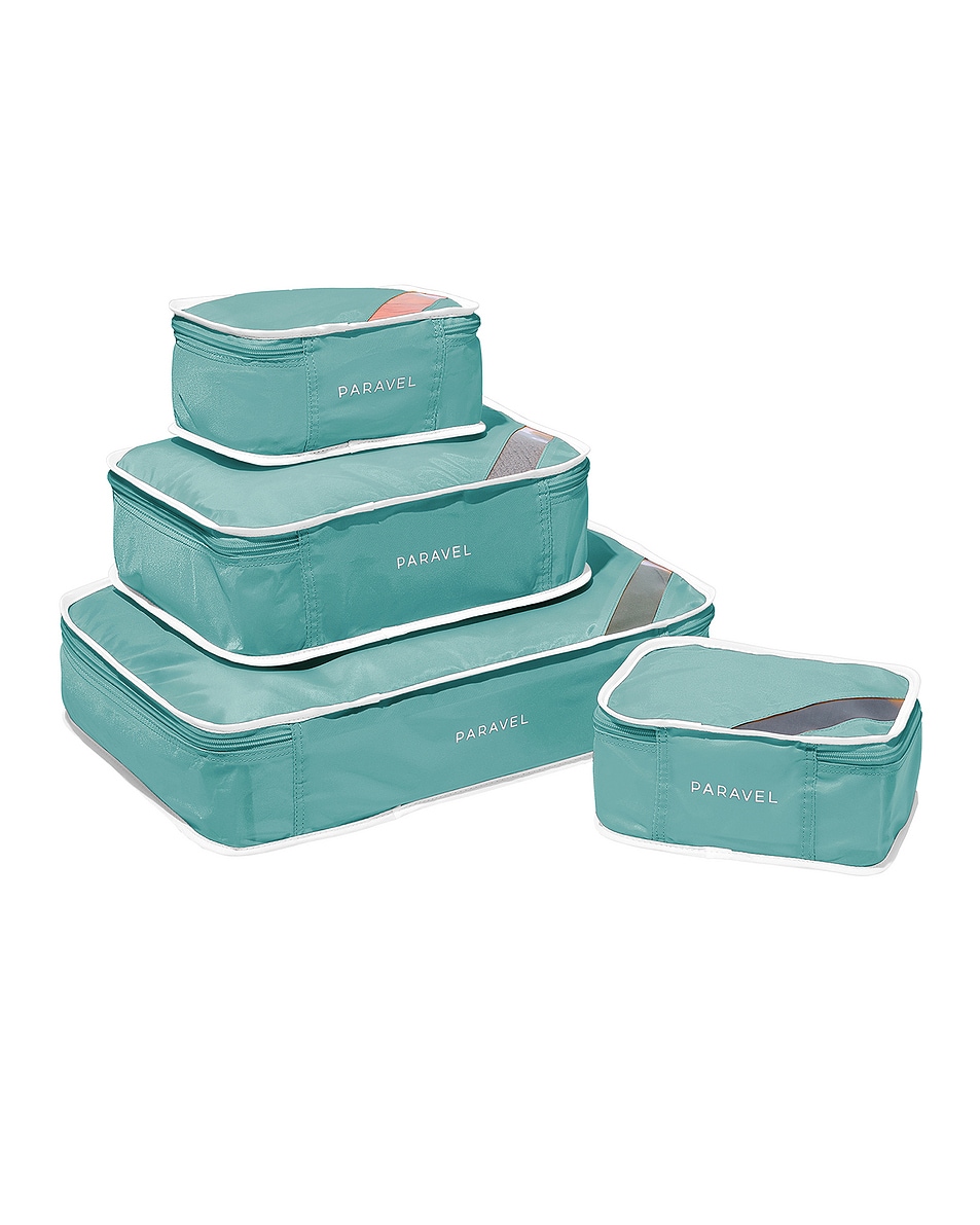 Image 1 of Paravel Aviator100 Packing Cube Case Set in Glacial Blue
