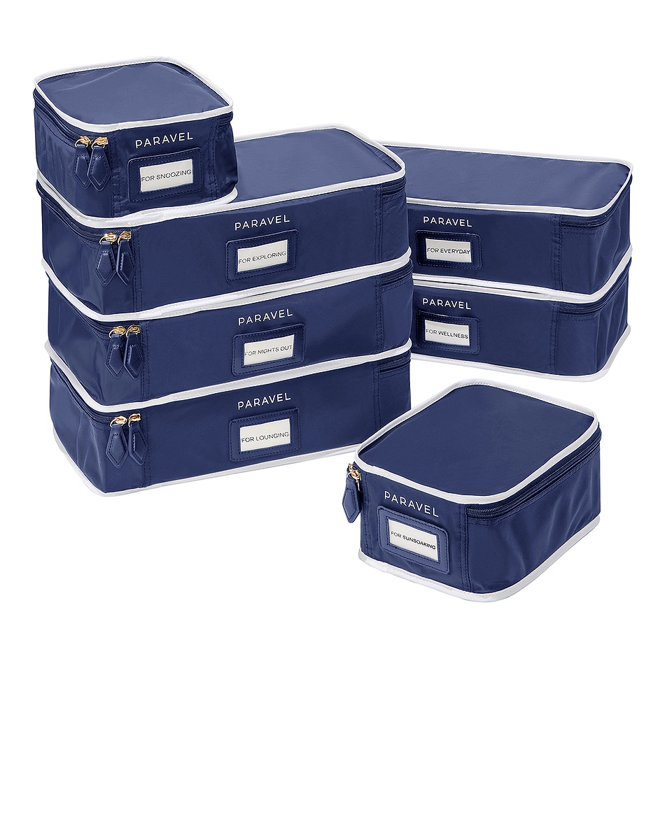 Image 1 of Paravel Trunk Packing Cube Set in Scuba Navy