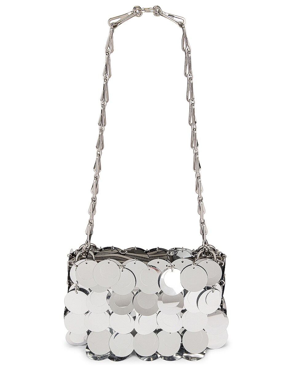 PACO RABANNE Sparkle Nano 69 Sequin Bag in Silver | FWRD