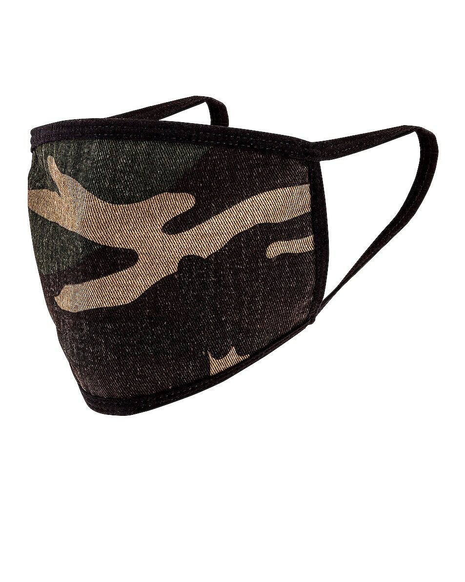 Image 1 of Found Woodland Camo Cotton Face Mask in Woodland Camo