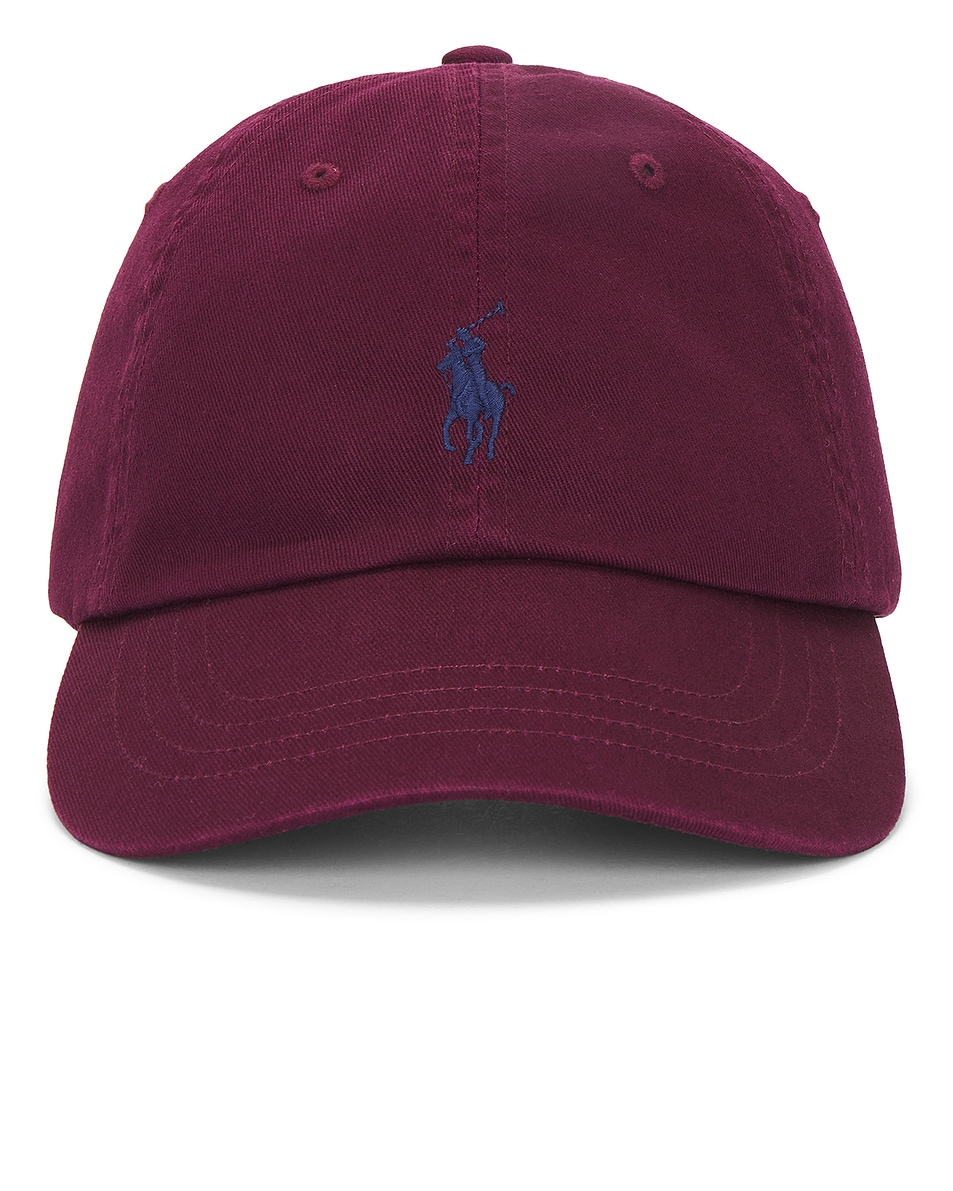Image 1 of Polo Ralph Lauren Chino Sport Cap in Classic Wine