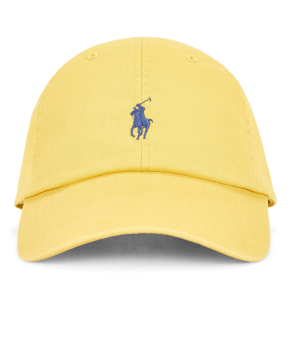 Image 1 of Polo Ralph Lauren Chino Sport Cap in Collegiate Yellow