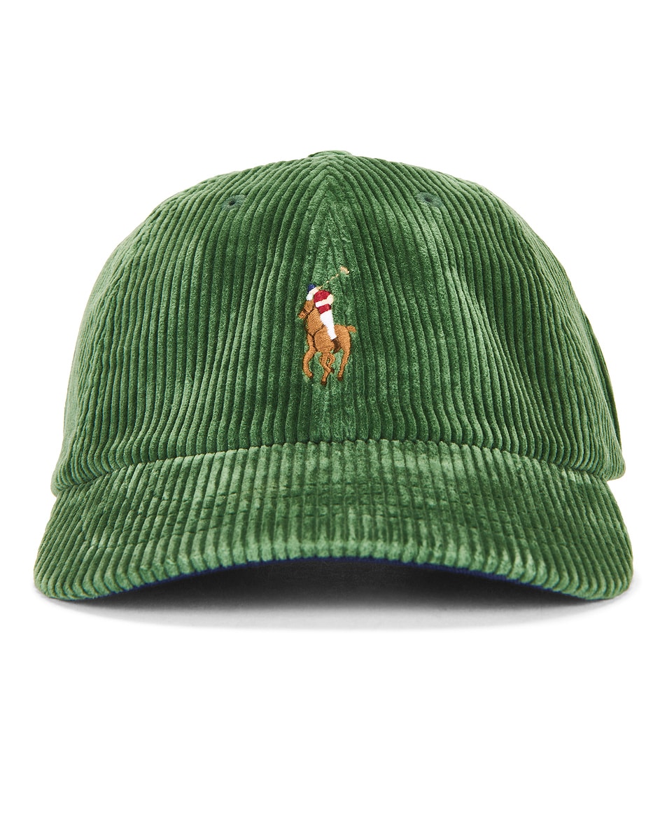 Image 1 of Polo Ralph Lauren Corduroy Classic Sport Cap in Meadow Green