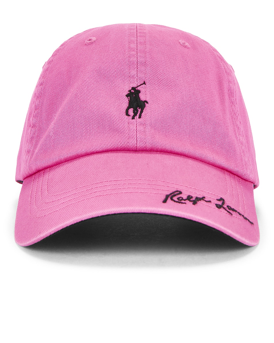 Image 1 of Polo Ralph Lauren Classic Twill Sport Cap in Baja Pink