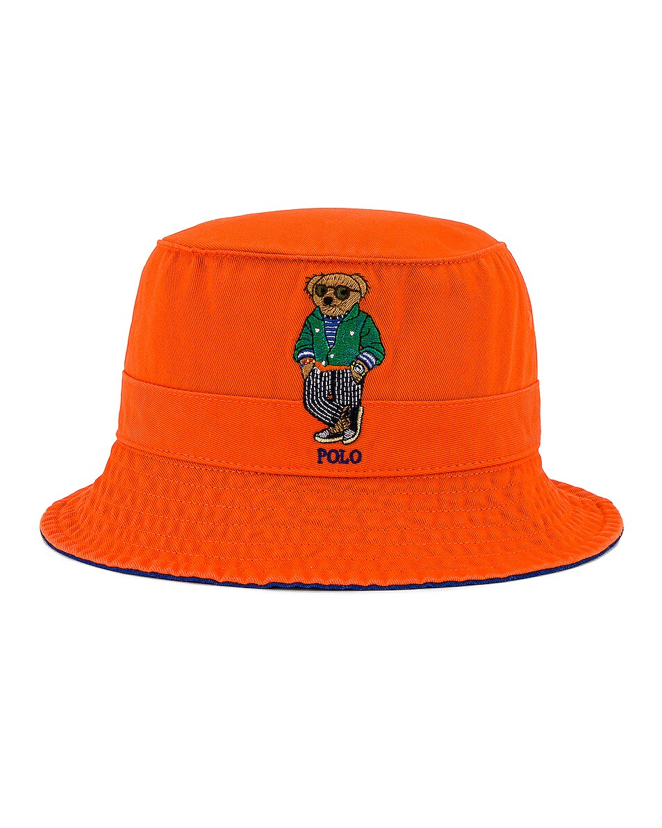 Image 1 of Polo Ralph Lauren Bucket Hat in Sailing Orange