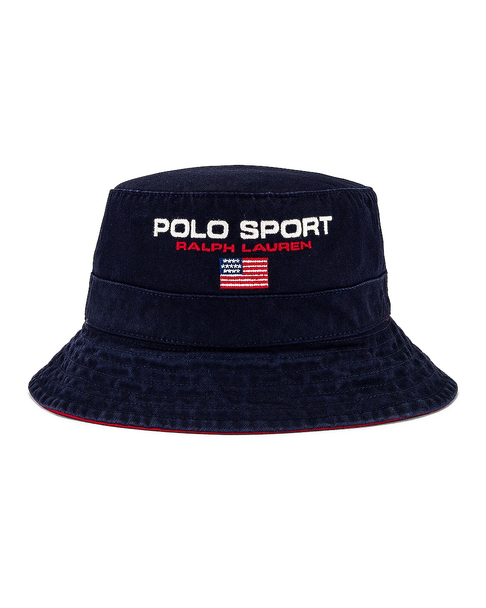 Image 1 of Polo Ralph Lauren Loft Bucket Hat in Newport Navy