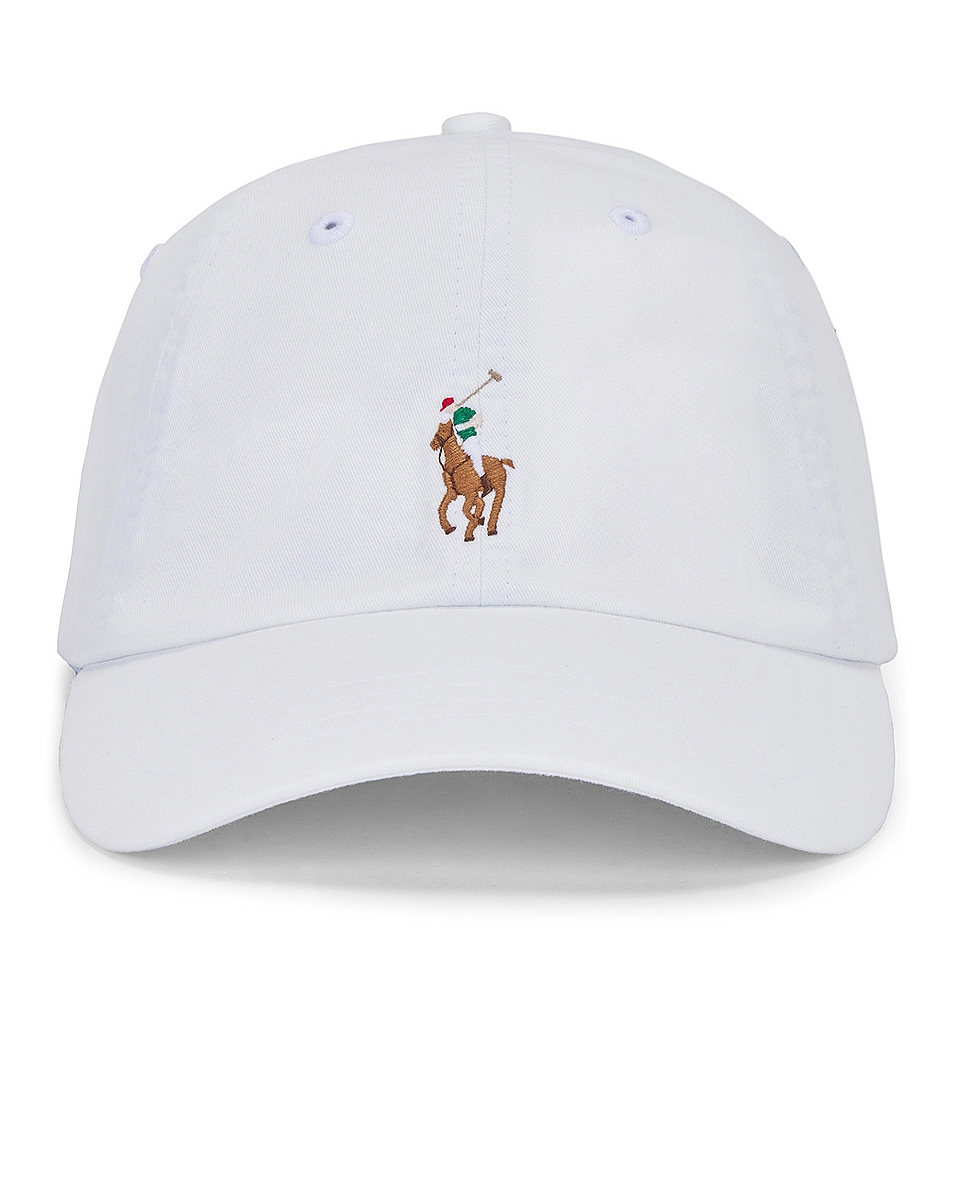 Image 1 of Polo Ralph Lauren Stretch Chino Cap in Deckwash White