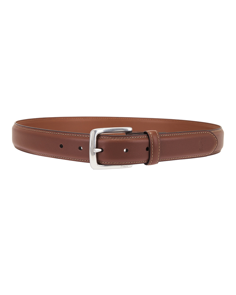 Image 1 of Polo Ralph Lauren Leather Suffield Belt in Tan