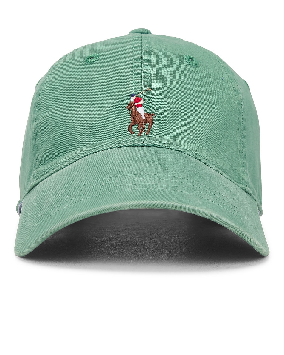 Image 1 of Polo Ralph Lauren Classic Sport Cap in Seafoam in Black & White