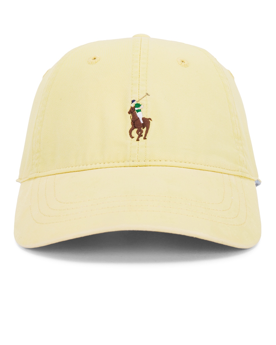 Image 1 of Polo Ralph Lauren Stretch Twill Classic Sport Cap in Corn Yellow