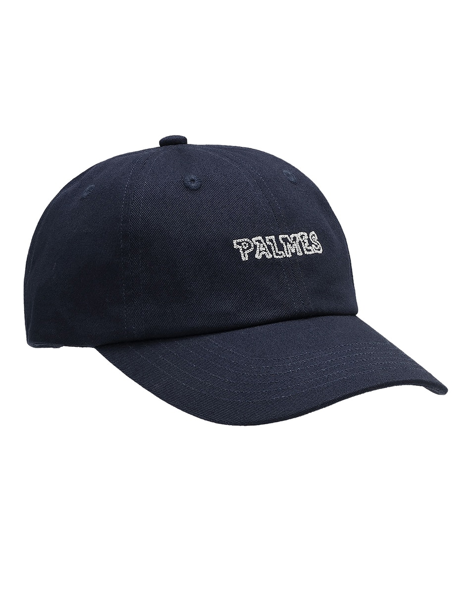 Image 1 of Palmes Embroidered Logo Cap in Dark Blue