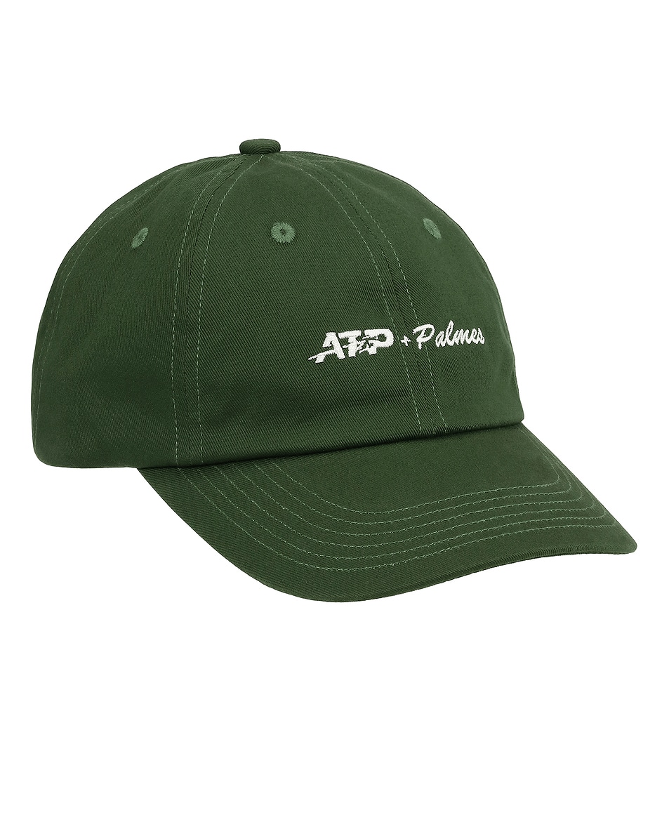 Image 1 of Palmes x ATP 6-Panel Cap in Dark Green