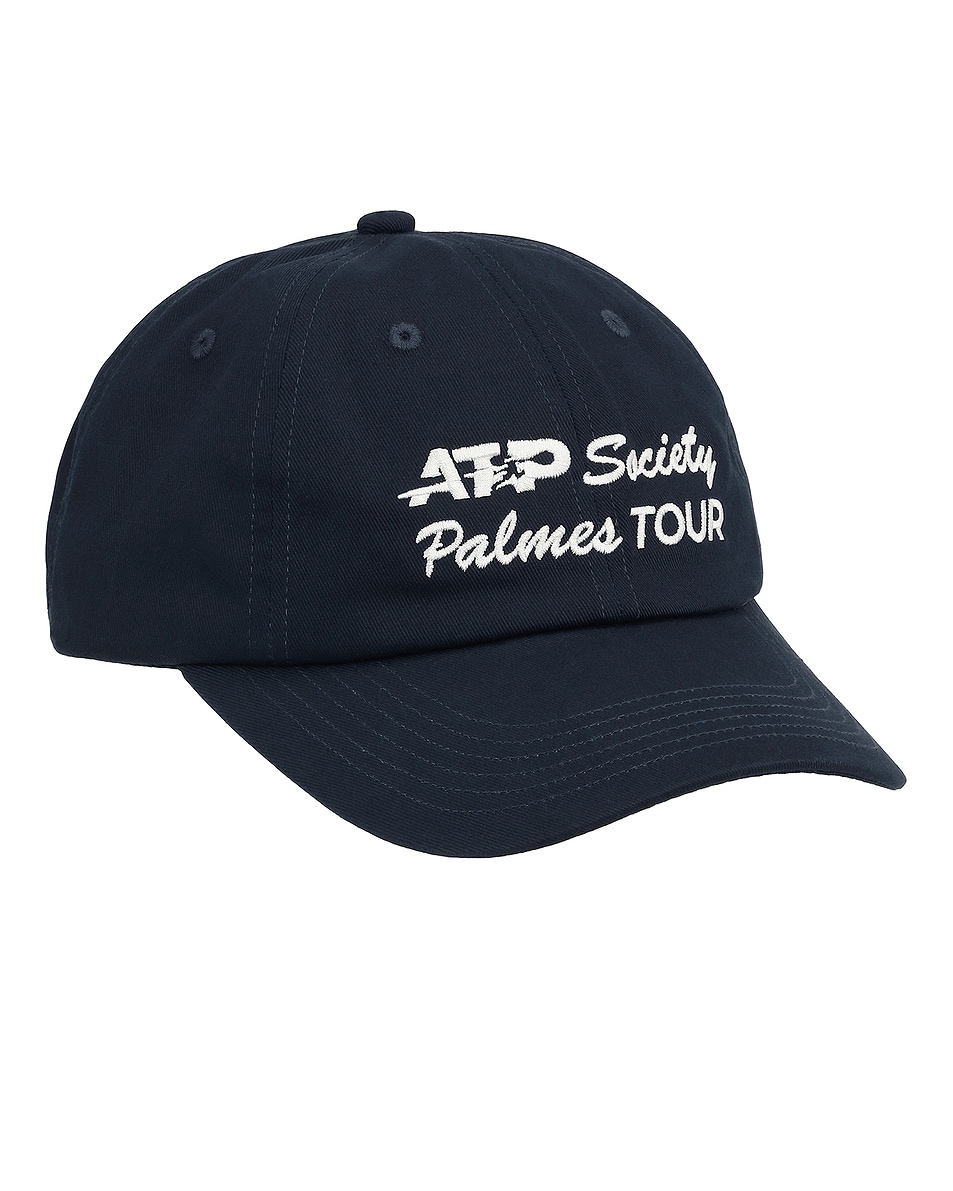 Image 1 of Palmes x ATP 6-Panel Cap in Navy