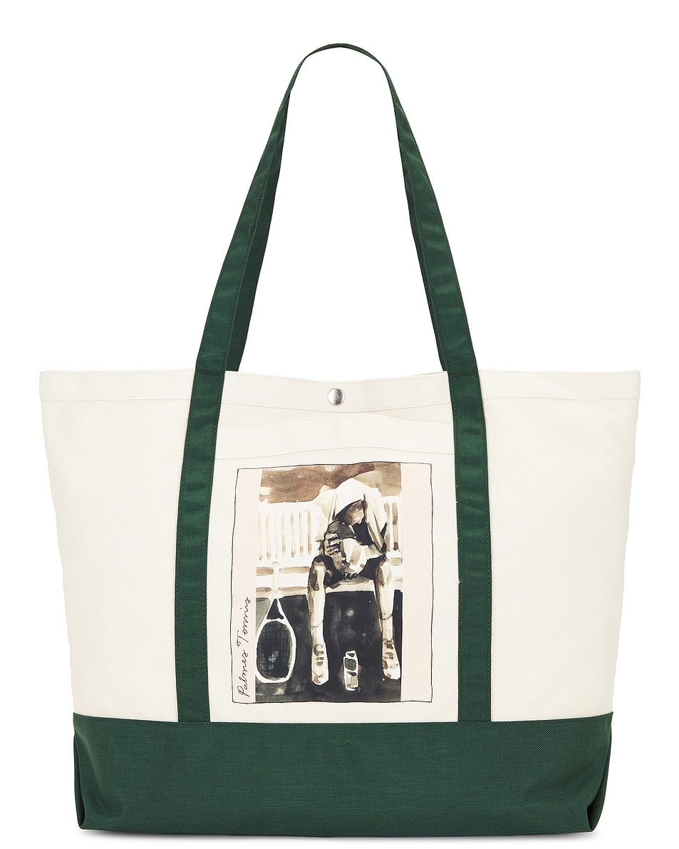 Image 1 of Palmes Roland Xl Tote Bag in Green